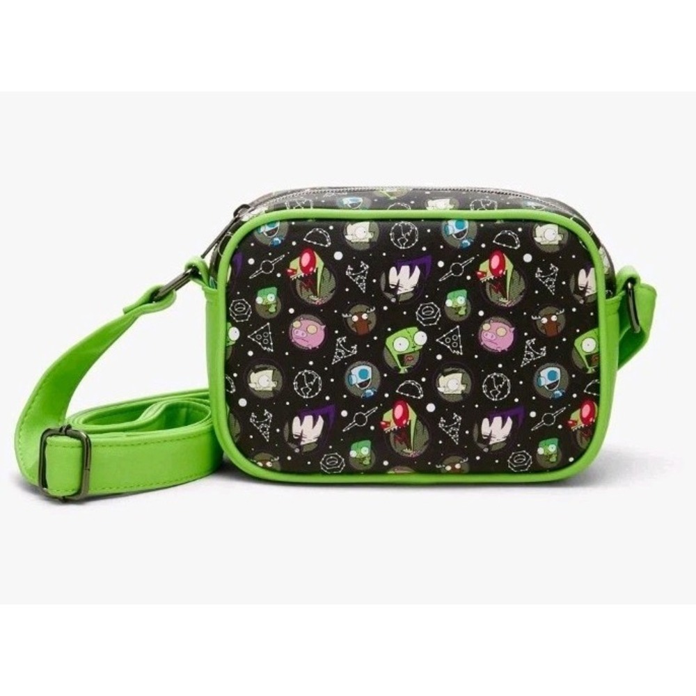 NEW Loungefly Invader Zim Constellations AOP Camera Small Crossbody Bag